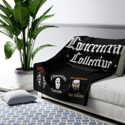 Concentrate Collective Streetwear - Bombed Logos - Sherpa Fleece - Blanket