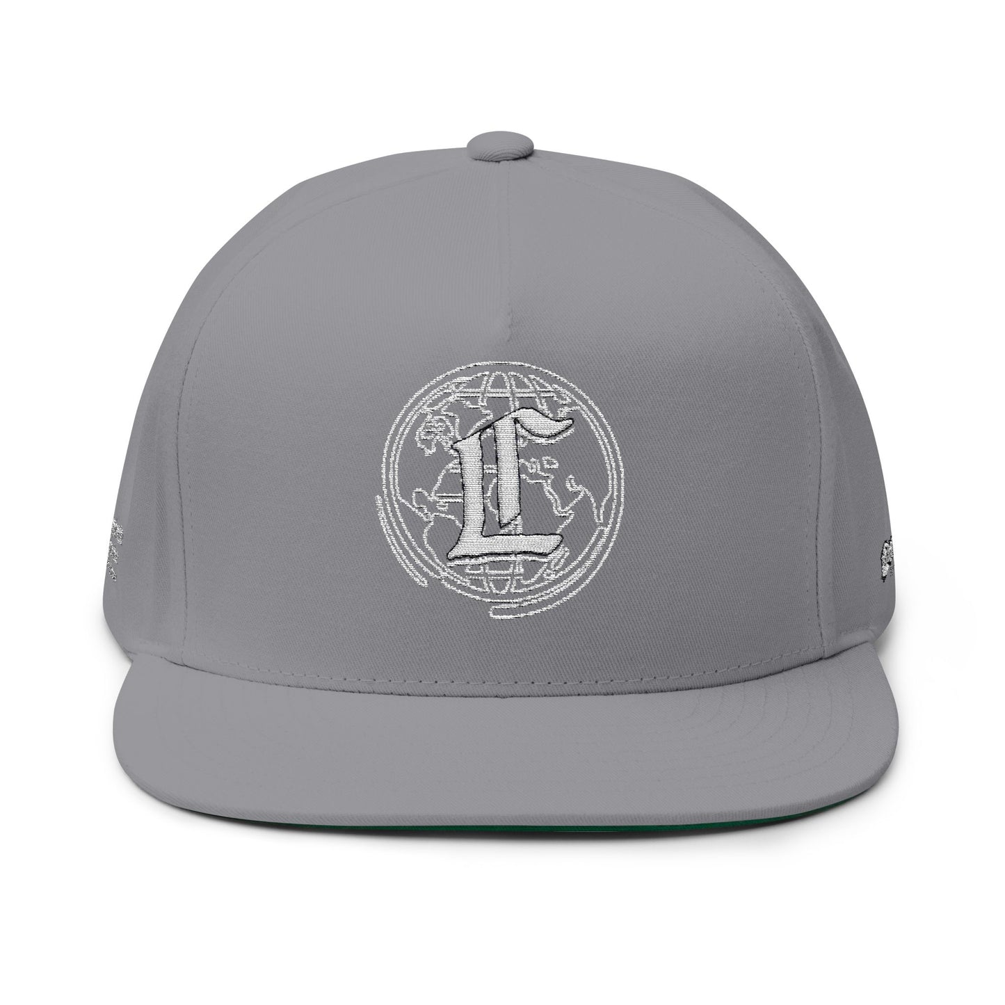 Concentrate Collective Streetwear - CCS - Flat Bill Snap Back Cap Embroidered White Logo