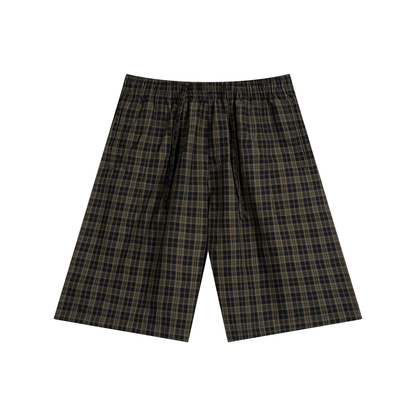 Concentrate Streetwear - CCS - 130gsm Unisex Plaid Wide Leg Shorts