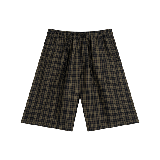 Concentrate Streetwear - CCS - 130gsm Unisex Plaid Wide Leg Shorts