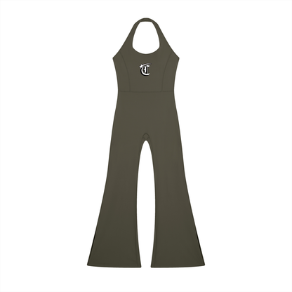 Concentrate Streetwear - Starry Sea -  Women’s Halter Flared Jumpsuit