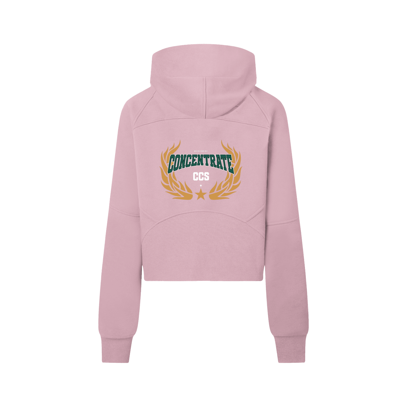 Concentrate Streetwear - Drop Out - 320gsm Cropped Half-Zip Hoodie