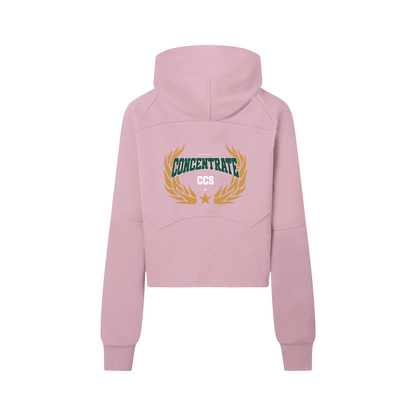 Concentrate Streetwear - Drop Out - 320gsm Cropped Half-Zip Hoodie