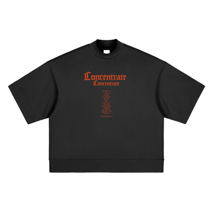 Concentrate Streetwear - The Prayer - 305gsm Heavyweight Oversized Mock Neck T-shirt