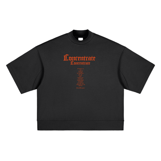 Concentrate Streetwear - The Prayer - 305gsm Heavyweight Oversized Mock Neck T-shirt