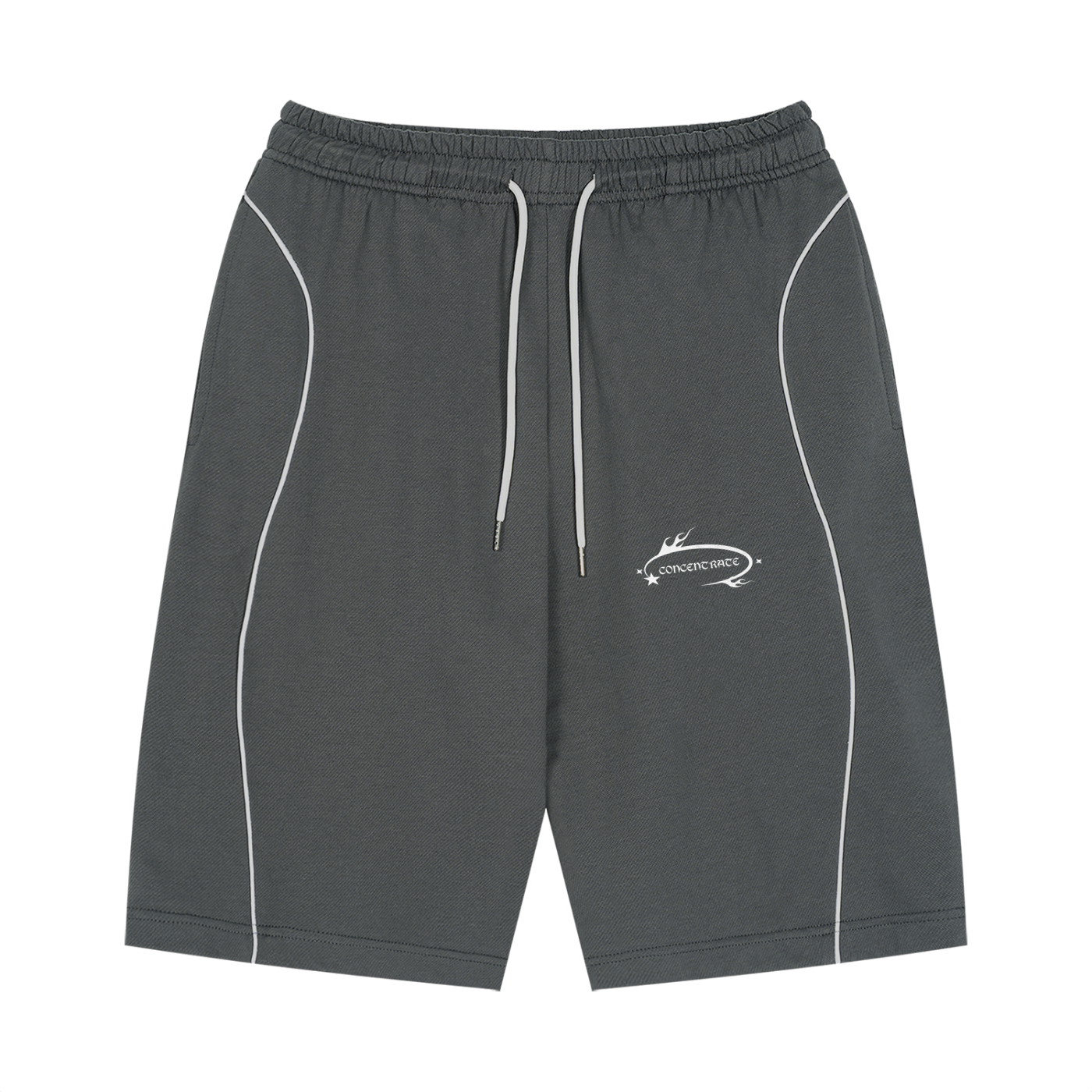 Concentrate Streetwear - WL - 210gsm Unisex Piping Drawstring Shorts