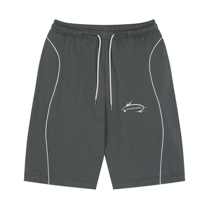 Concentrate Streetwear - WL - 210gsm Unisex Piping Drawstring Shorts