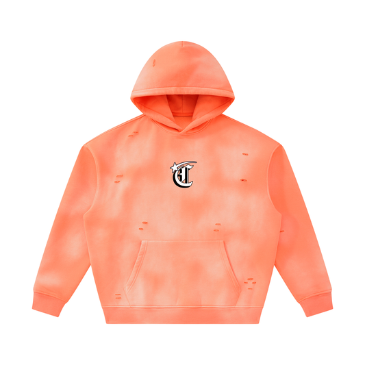Concentrate Streetwear - Starry - 350gsm Unisex Sunfade Frayed Fleece Hoodie