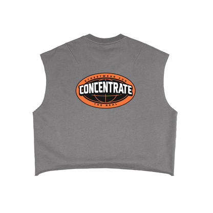 Concentrate Streetwear - The Real - 340gsm French Terry Boxy Cropped Tank Top