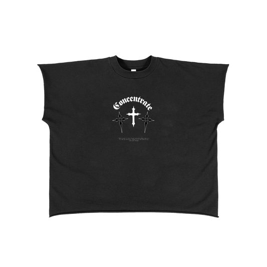 Concentrate Streetwear - Crossed - 280gsm Raw Edge Boxy Non-Shrink T-Shirt