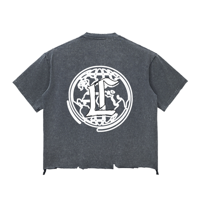 Concentrate Streetwear - CCS - 340gsm Snow Wash Raw-Hem Boxy T-shirt