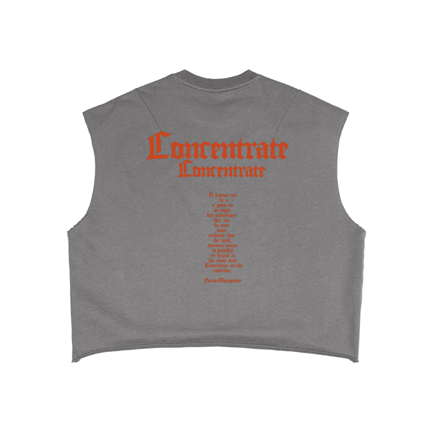 Concentrate Streetwear - The Prayer - 340gsm French Terry Boxy Tank Top