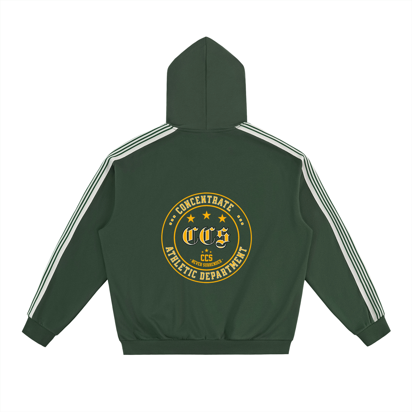 Concentrate Streetwear - CCS Athletics - 350gsm Side Stripe Drop-Shoulder Hoodie