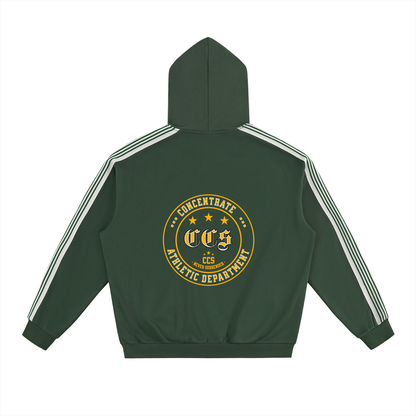 Concentrate Streetwear - CCS Athletics - 350gsm Side Stripe Drop-Shoulder Hoodie