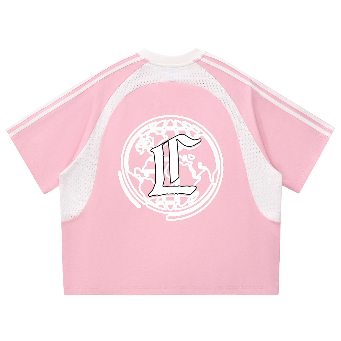 Concentrate Streetwear - CCS - 260gsm Contrast Stripes Panel Mesh T-shirt