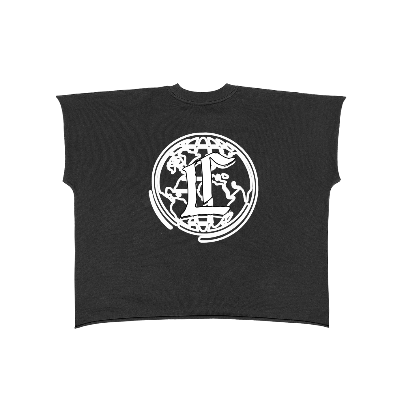 Concentrate Streetwear - CCS - 280gsm Raw Edge Boxy None Sleeve T-Shirt