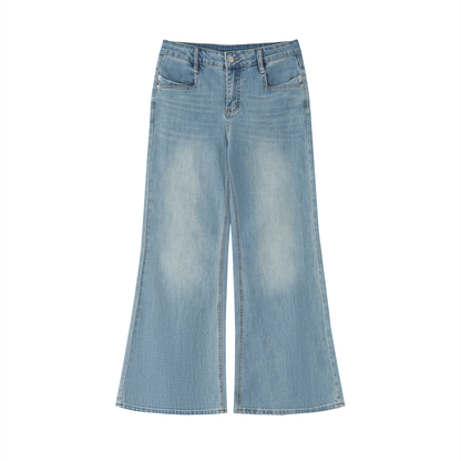 Concentrate Streetwear - Women's Vintage Wash Flared Leg Jeans