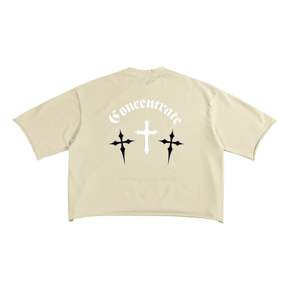 Concentrate Streetwear - Crossed - 270gsm French Terry Raw Edge T-Shirt