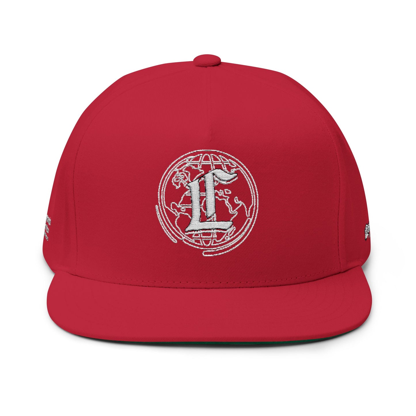 Concentrate Collective Streetwear - CCS - Flat Bill Snap Back Cap Embroidered White Logo