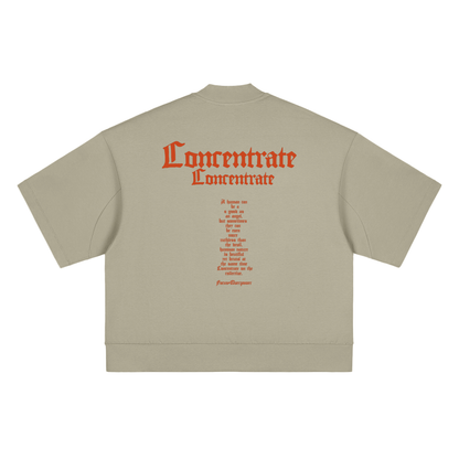 Concentrate Streetwear - The Prayer - 305gsm Heavyweight Oversized Mock Neck T-shirt