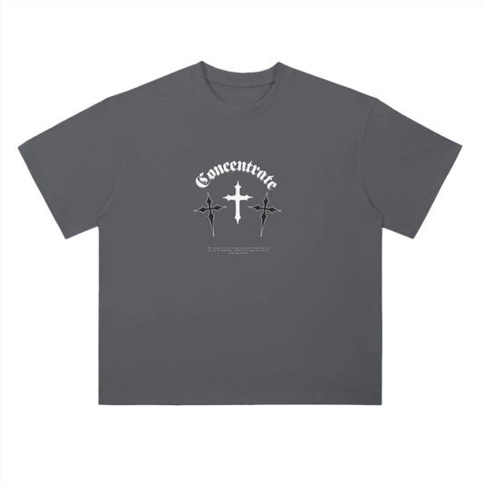Concentrate Streetwear - Crossed - 300gsm Drop Shoulder Super Thick Loose Tee