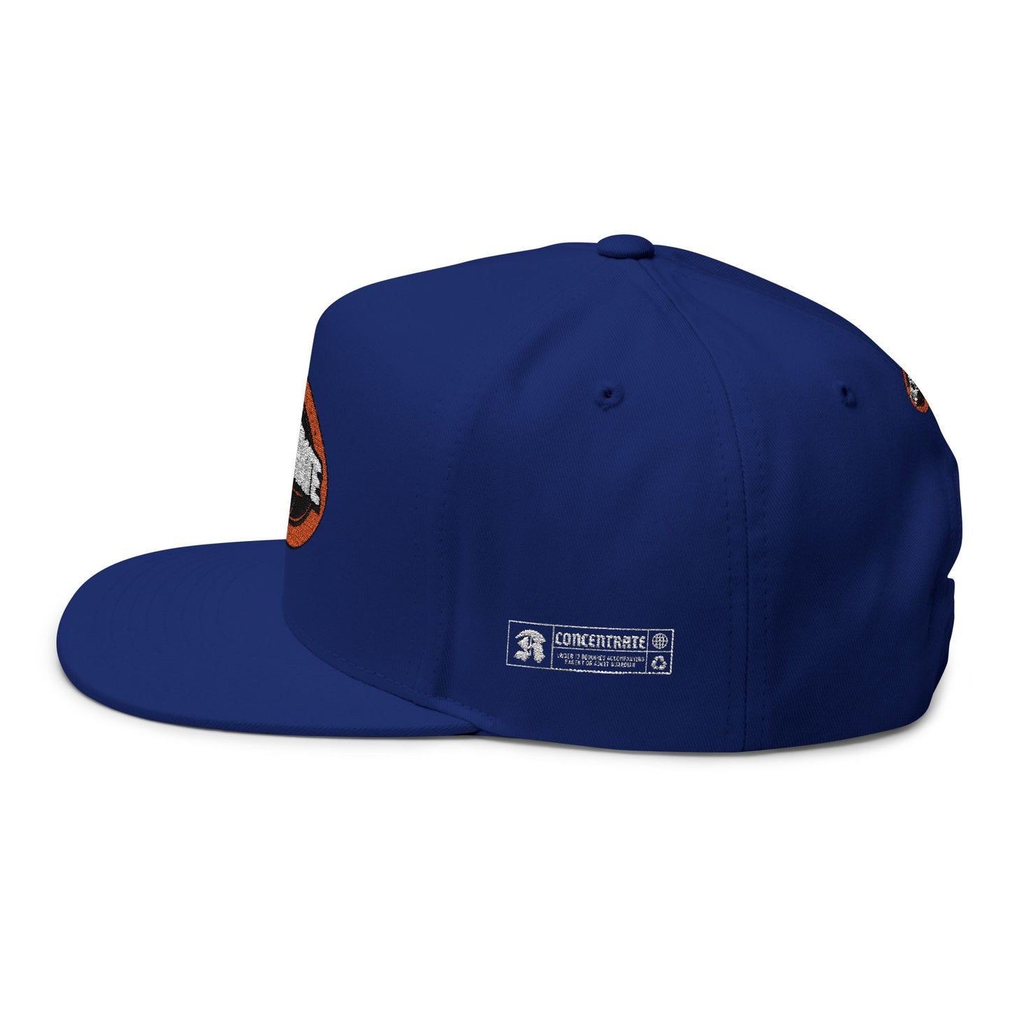 Concentrate Collective Streetwear - The Real - Flat Bill Snap Back Cap Embroidered Logo