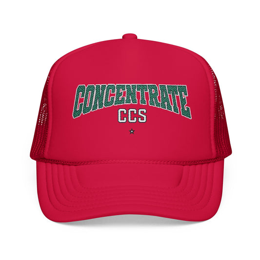 Concentrate Collective Streetwear - Drop Out - Foam Trucker Cap Embroidered Logo