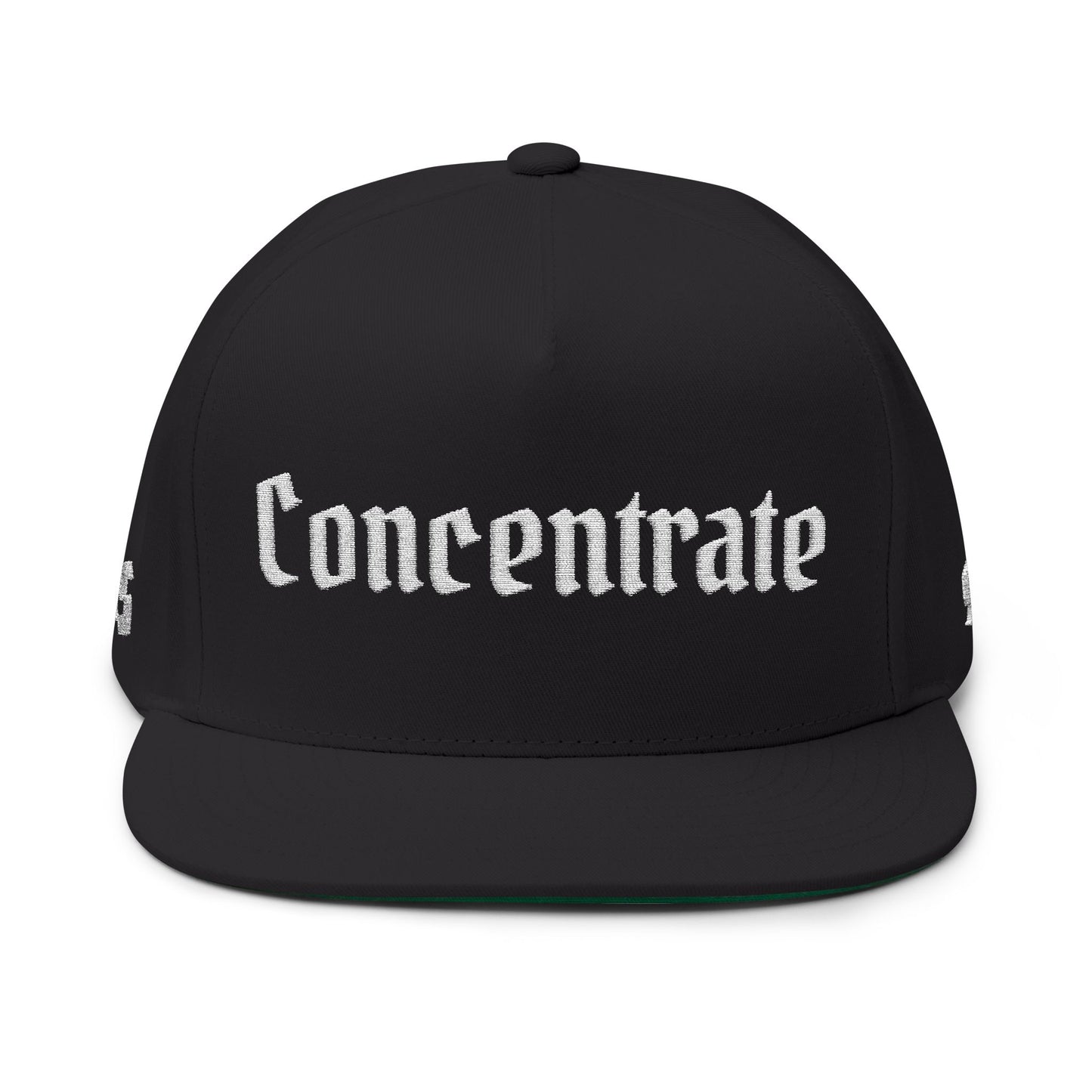 Concentrate Streetwear - White Concentrate - Flat Bill Cap (Embroidery)