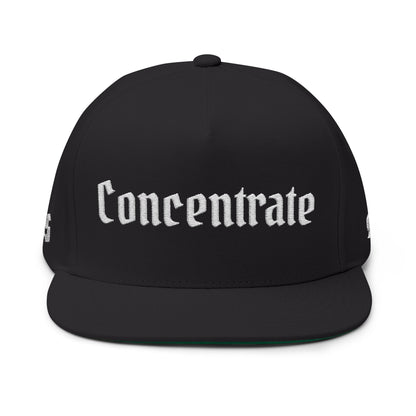 Concentrate Streetwear - White Concentrate - Flat Bill Cap (Embroidery)