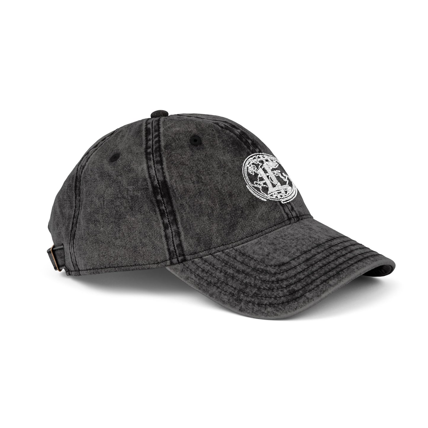Concentrate Collective Streetwear - Vintage Cap Embroidered White Logo