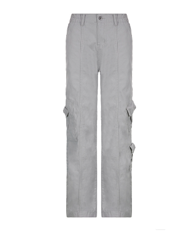 Concentrate Collective - Girl Cargo Solid Baggy Pants