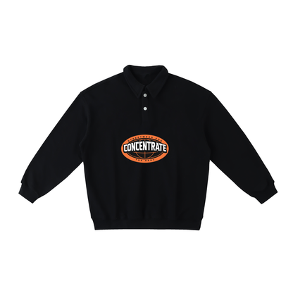 Concentrate StreetweThe Real - 380gsm Heavyweight Polo-Collar Sweatshirtar-