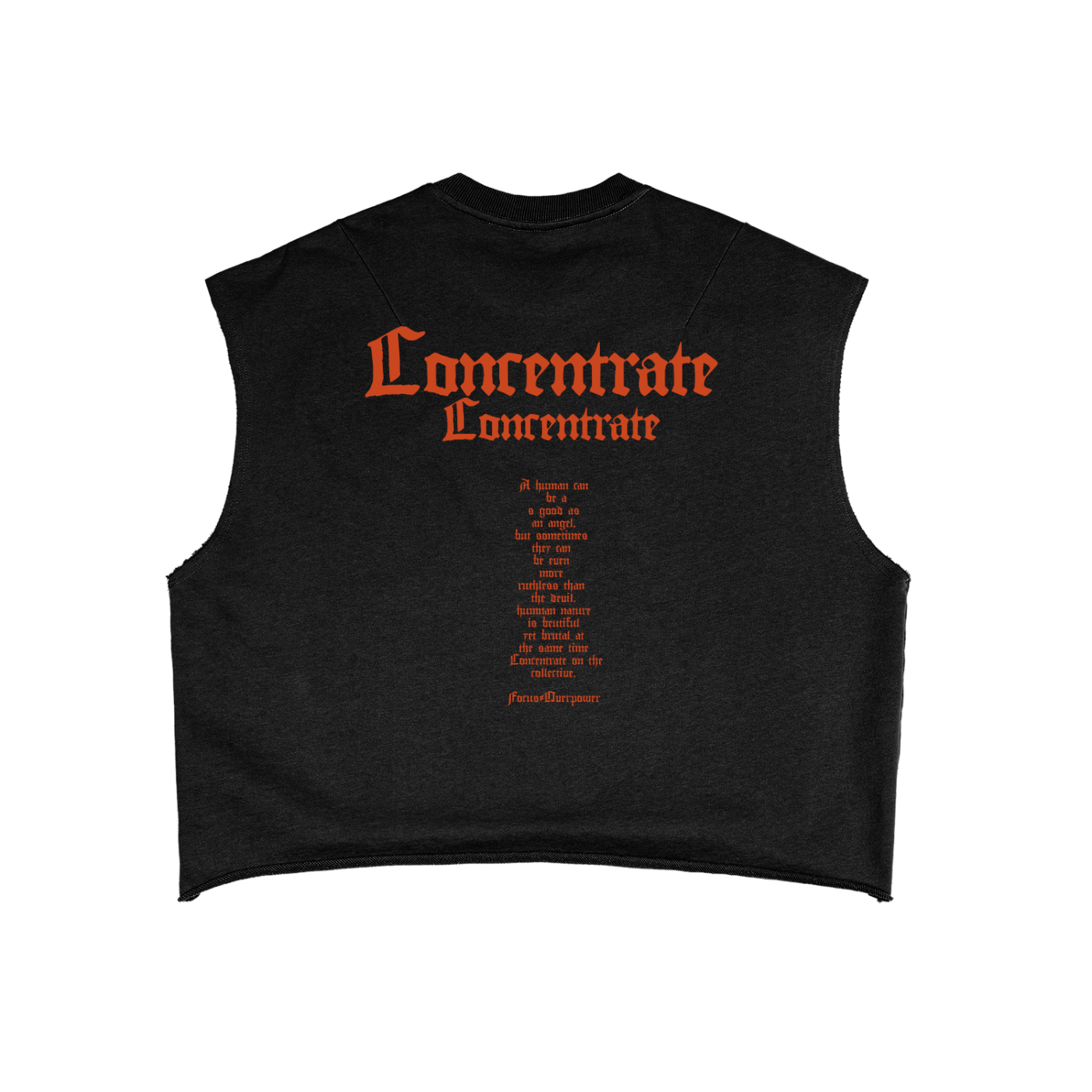 Concentrate Streetwear - The Prayer - 340gsm French Terry Boxy Tank Top