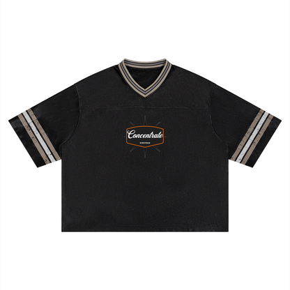 Concentrate Streetwear - 	Pure Emblem - 175gsm Unisex Boxy Striped Soccer Jersey