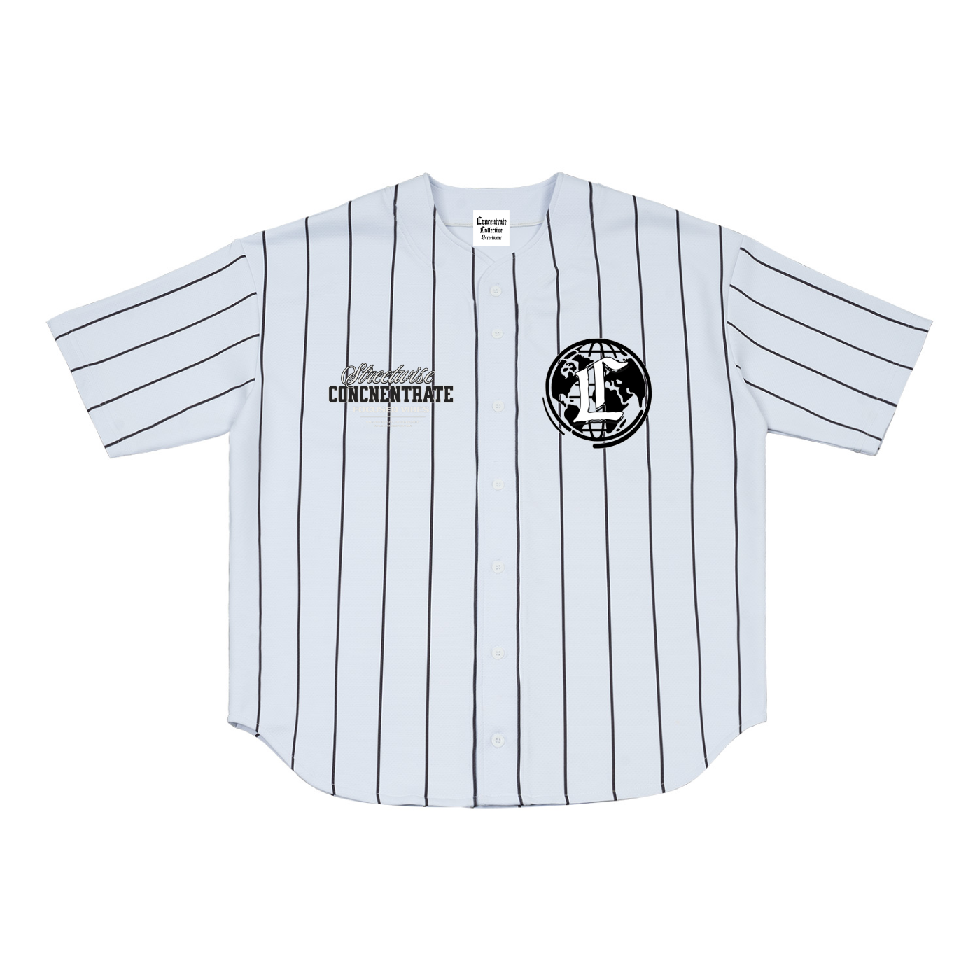 Concentrate Streetwear - CCS - Pinstripe Baseball Jersey