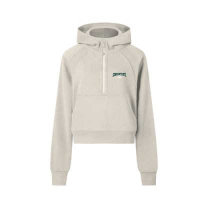 Concentrate Streetwear - Drop Out - 320gsm Cropped Half-Zip Hoodie