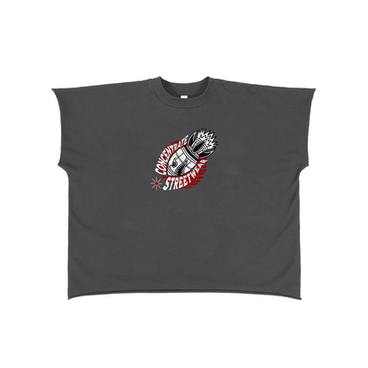 Concentrate Streetwear - Anti Control  - 280gsm Raw Edge Boxy Non-Shrink T-Shirt