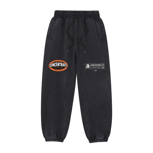 Concentrate Streetwear- The Real - 355gsm Cuffed Thick Loose Sweatpants/Trackies