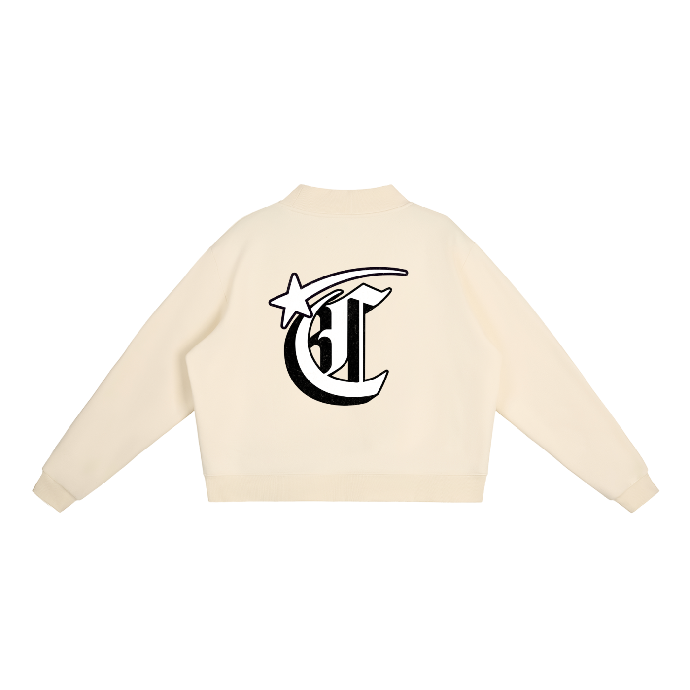 Concentrate Streetwear - Starry Sea - 350gsm Essential Fleece Mock-Neck Crew Sweatshirt