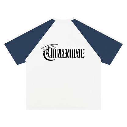 Concentrate Streetwear - Starry Sea - 200gsm Unisex Color Block Raglan T-Shirt