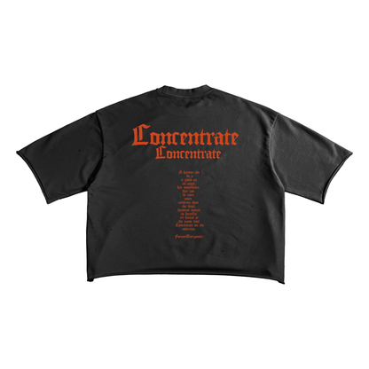 Concentrate Streetwear - The Prayer - 270gsm French Terry Raw Edge T-Shirt