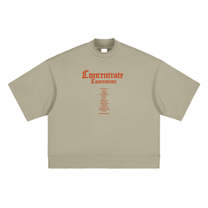 Concentrate Streetwear - The Prayer - 305gsm Heavyweight Oversized Mock Neck T-shirt