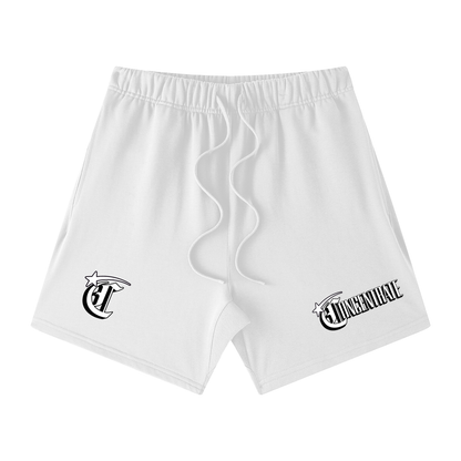 Concentrate Streetwear - Starry Sea - 425gsm Unisex Earth Tone Loose Fit Cotton Shorts