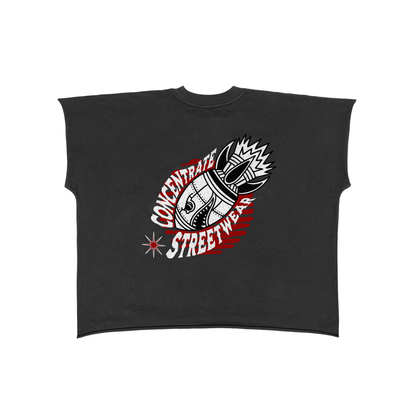 Concentrate Streetwear - Anti Control  - 280gsm Raw Edge Boxy Non-Shrink T-Shirt