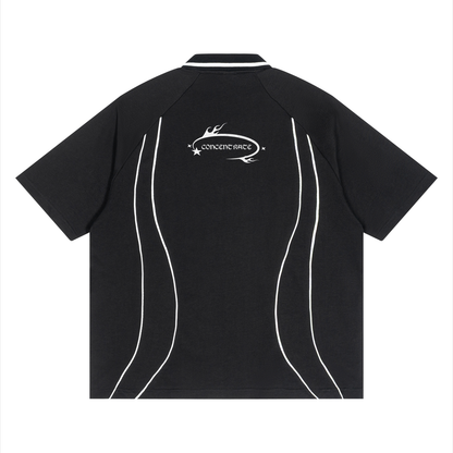 Concentrate Streetwear - WL - 210gsm Unisex Raglan Piping Polo Shirt