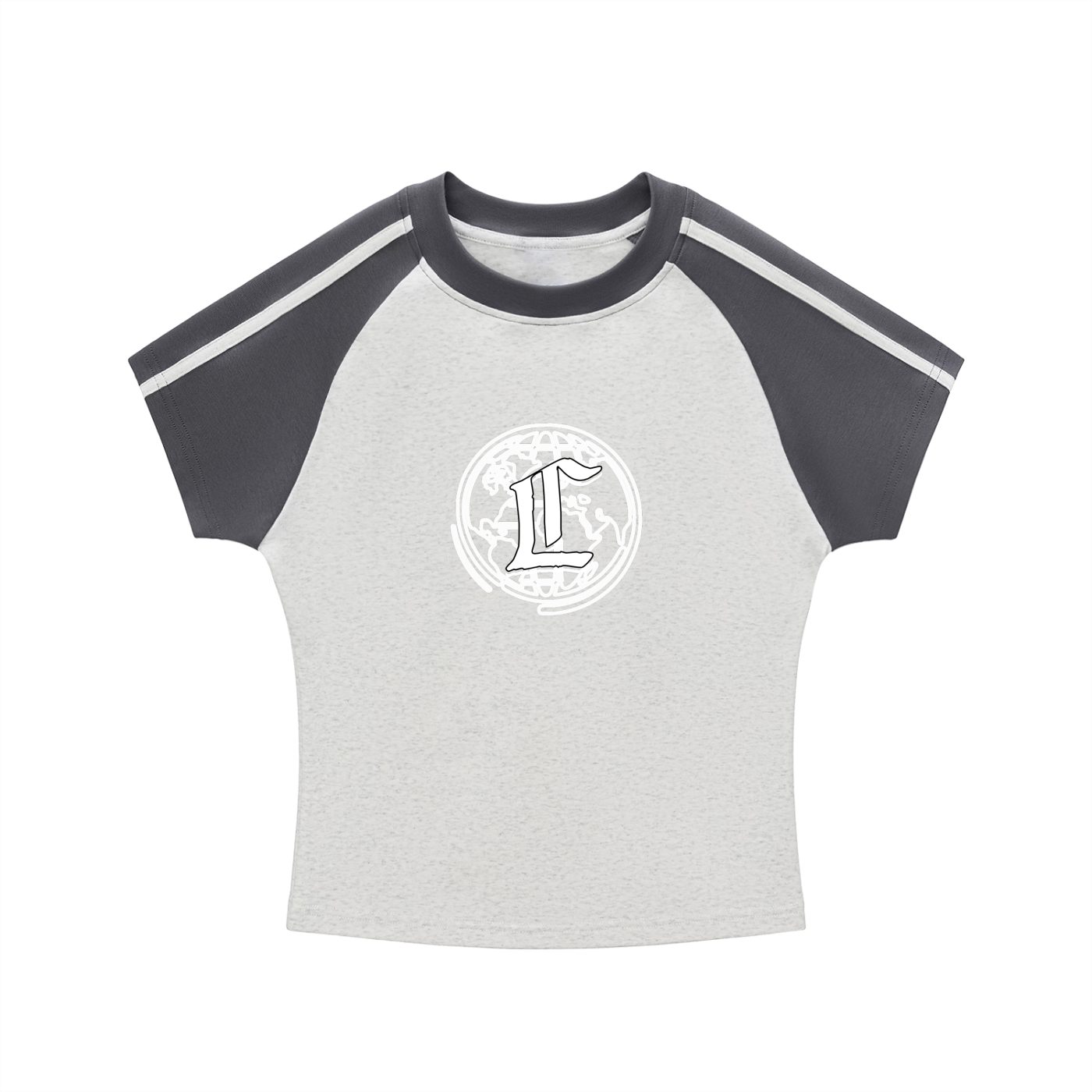 Concentrate Streetwear - CCS - 260gsm Contrast Stripes Bodycon Raglan  Sleeve T-Shirt