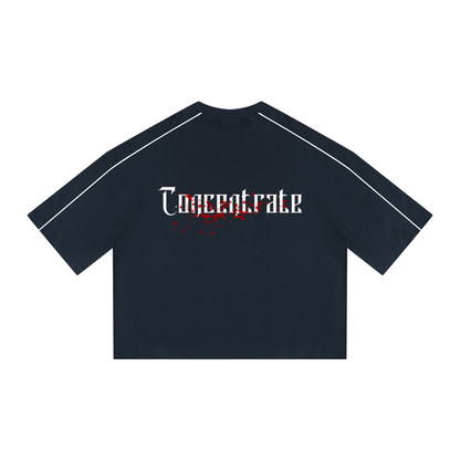 Concentrate Streetwear - Splatter - 276gsm Unisex Heavyweight Boxy Piping T-Shirt