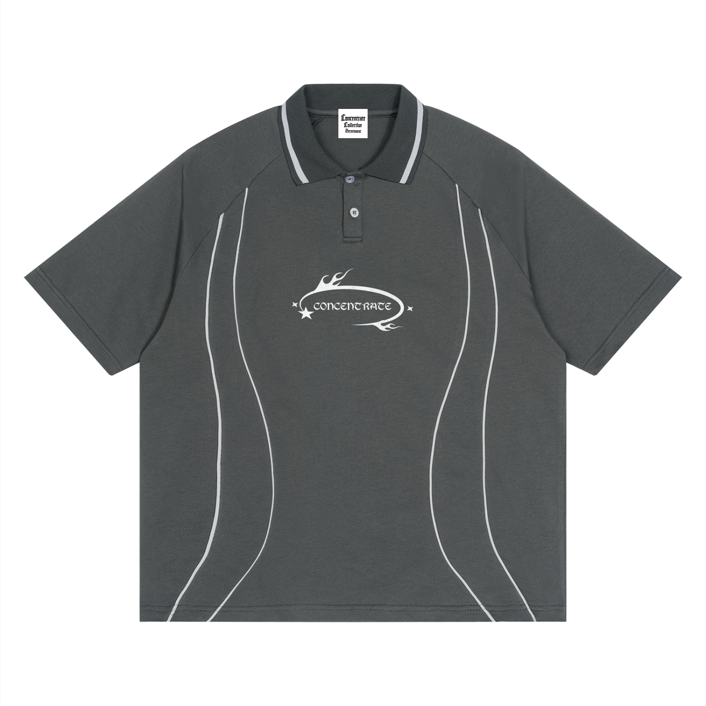 Concentrate Streetwear - WL - 210gsm Unisex Raglan Piping Polo Shirt