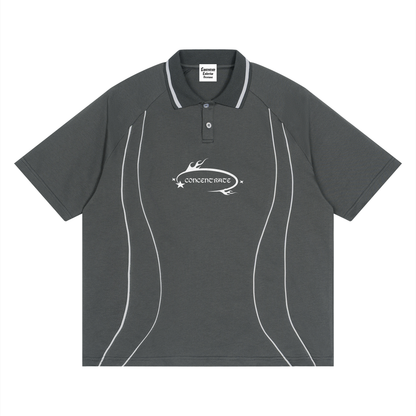Concentrate Streetwear - WL - 210gsm Unisex Raglan Piping Polo Shirt