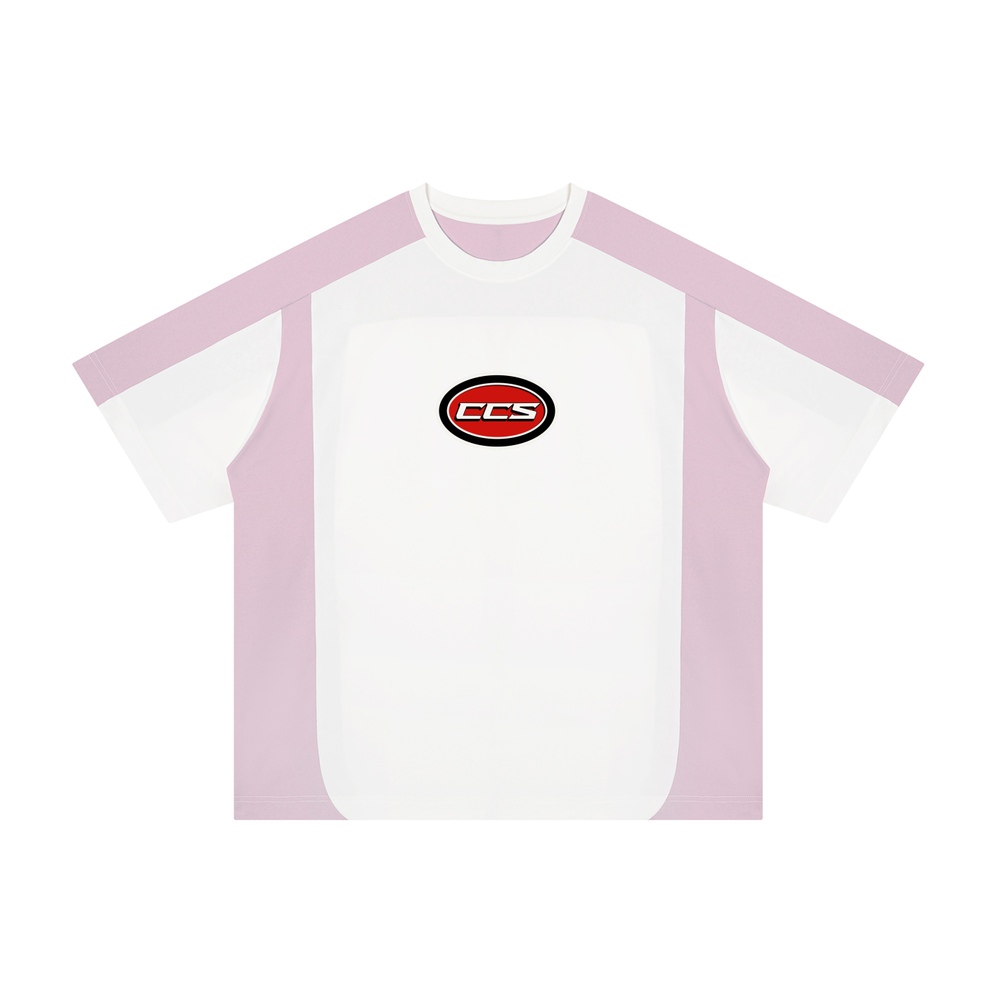 Concentrate Streetwear - Red Cent CCS - 200gsm Unisex Color Block Loose T-Shirt